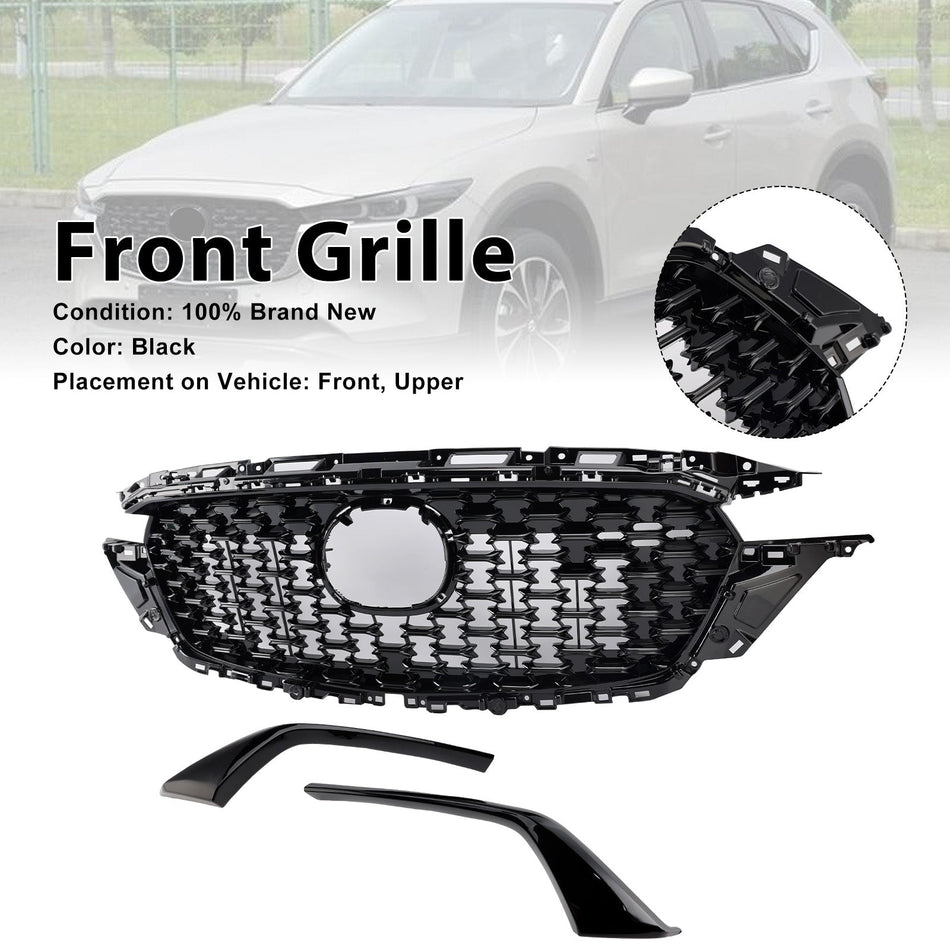 Frontstoßstangengrill für Mazda CX-5 (2022–2025), Teilenummer KSD5-50719, inkl. Zierleiste KSD550719