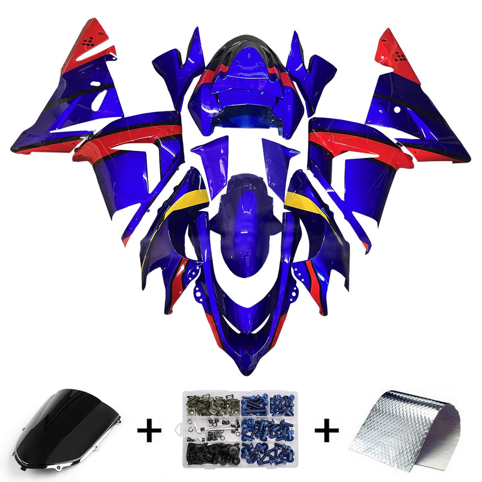 Injection Verkleidung Kit Karosserie Kunststoff ABS fit Für Kawasaki ZX10R 2004-2005