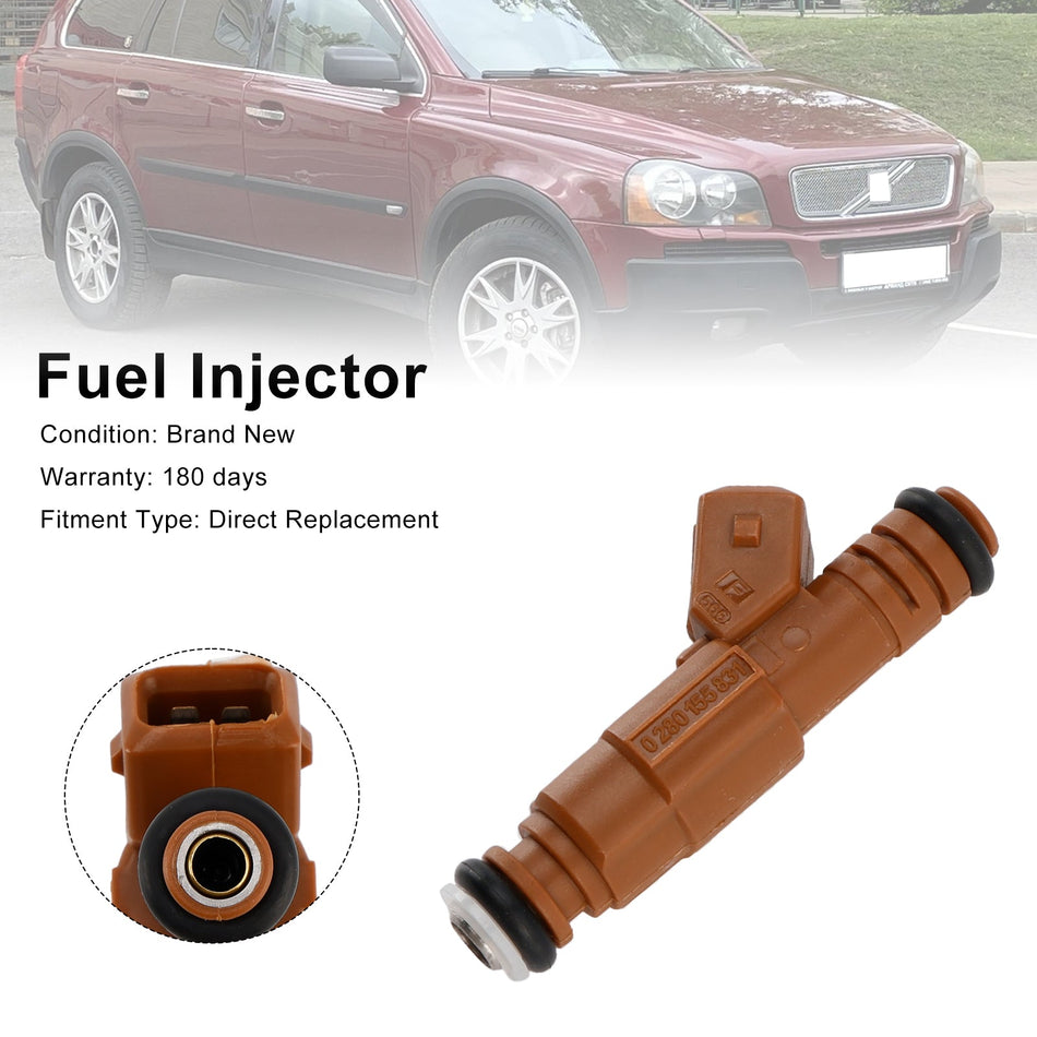 1 STÜCKE Kraftstoffinjektor 0280155831 Fit Volvo S60 S80 C70 XC90 2.4L 2.5L 1998-2009