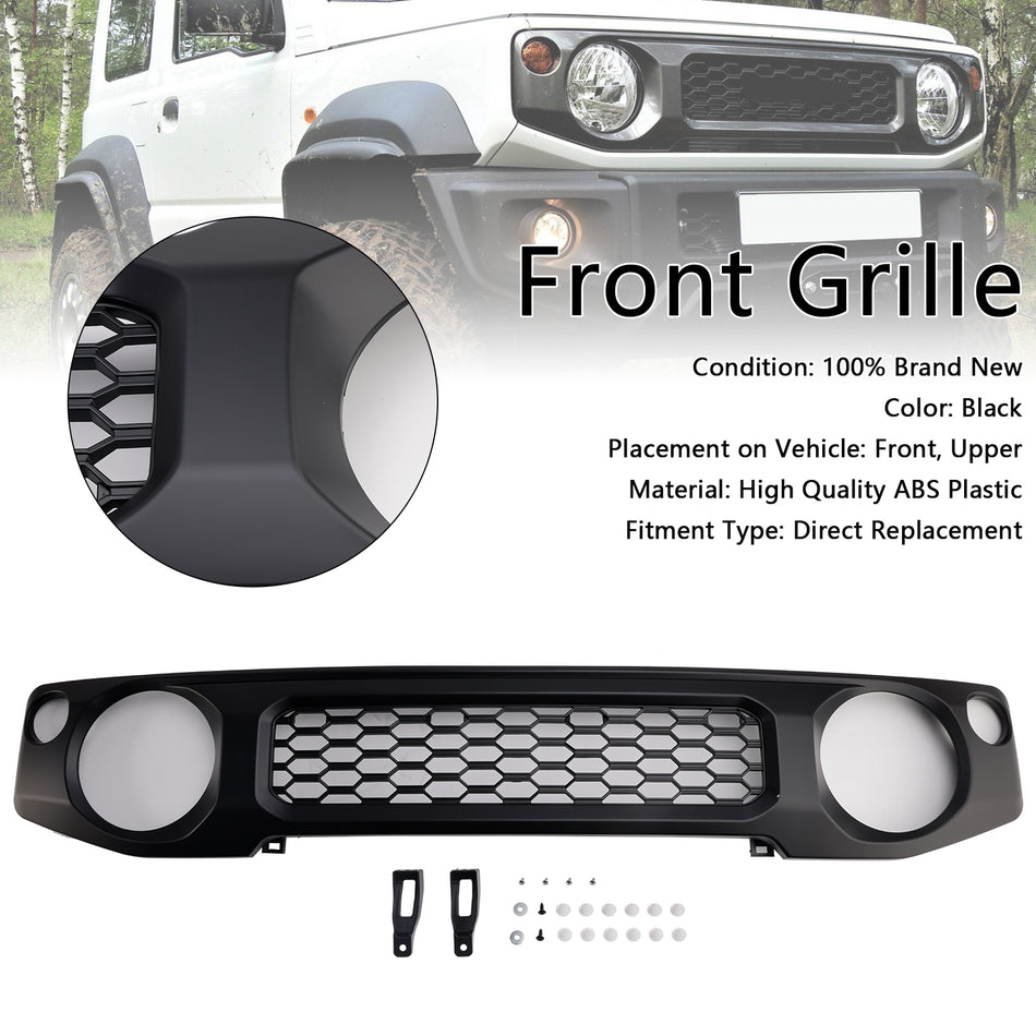 Black Honeycomb Front Bumper Grille Grill Für Suzuki Jimny JB74 2019-2023
