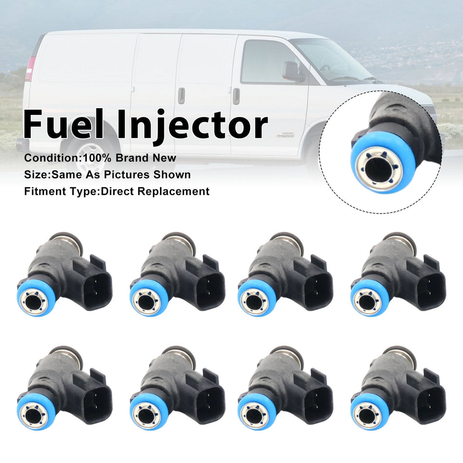 8 Stück Kraftstoffeinspritzdüsen für Chevrolet Express 2500 3500 Van 2010-2020 12613412
