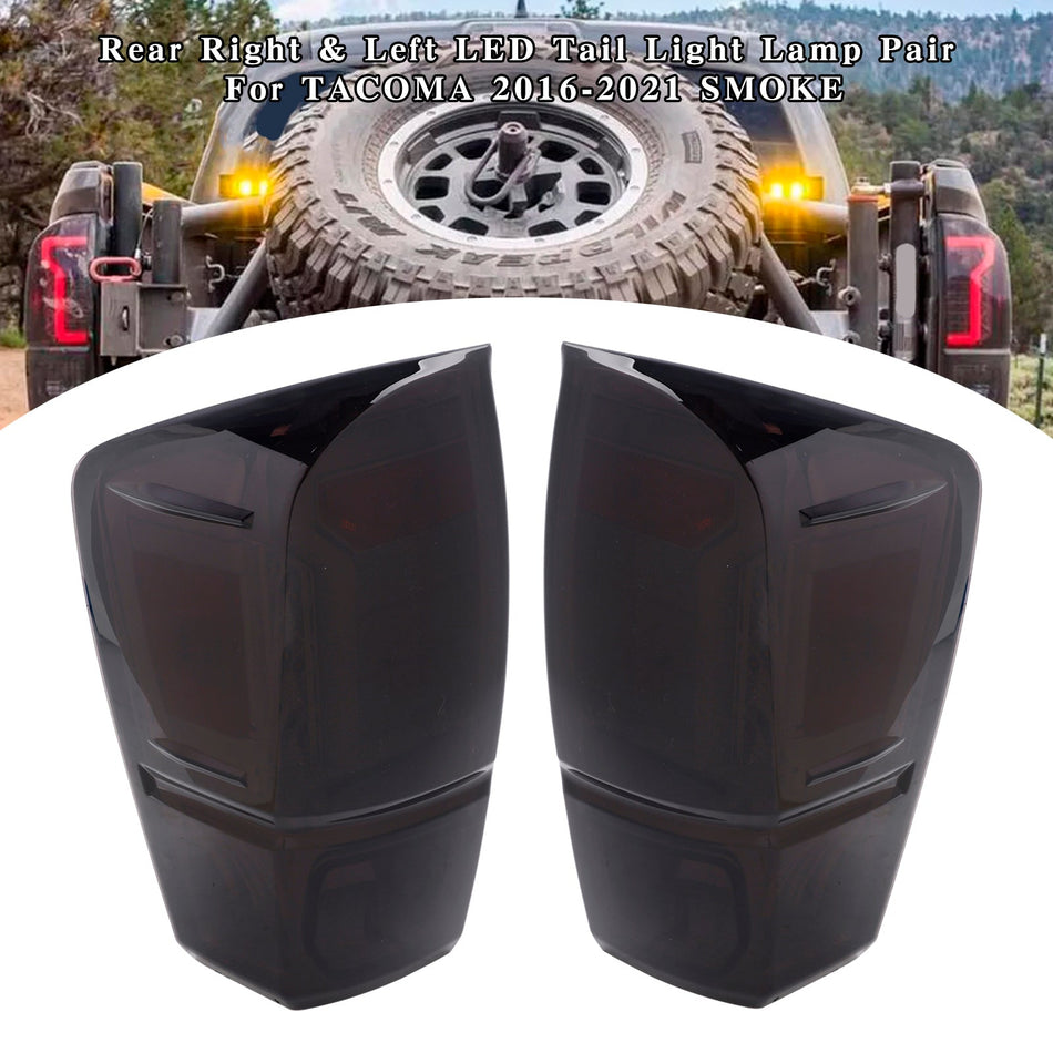 2016-2021 TACOMA Hinten Rechts &amp; Links LED Rücklicht Lampe Paar SMOKE 8156004170 81560-04180