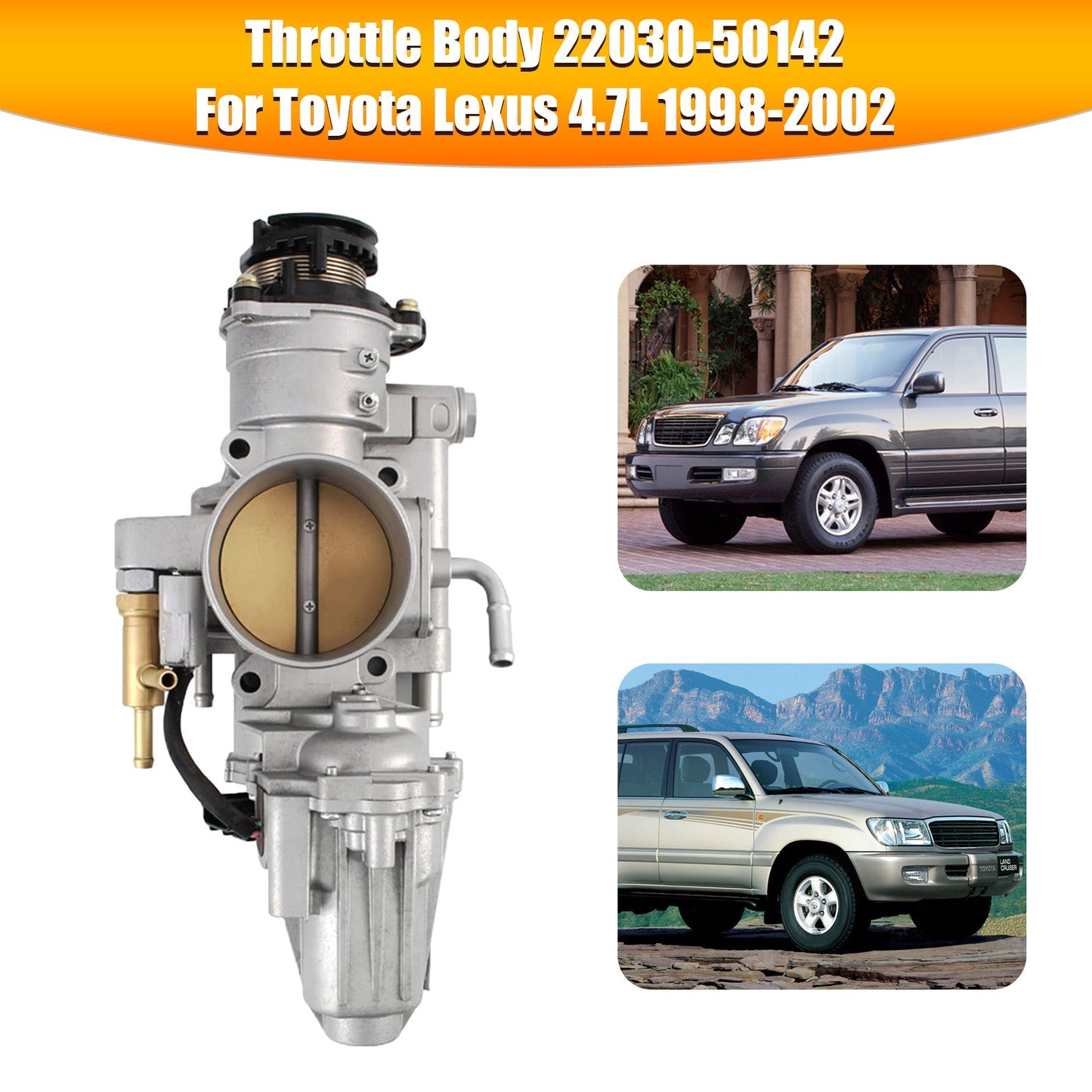 1998-2002 Lexus LX470 4,7 l V8 Drosselklappengeh?use 22030-50142