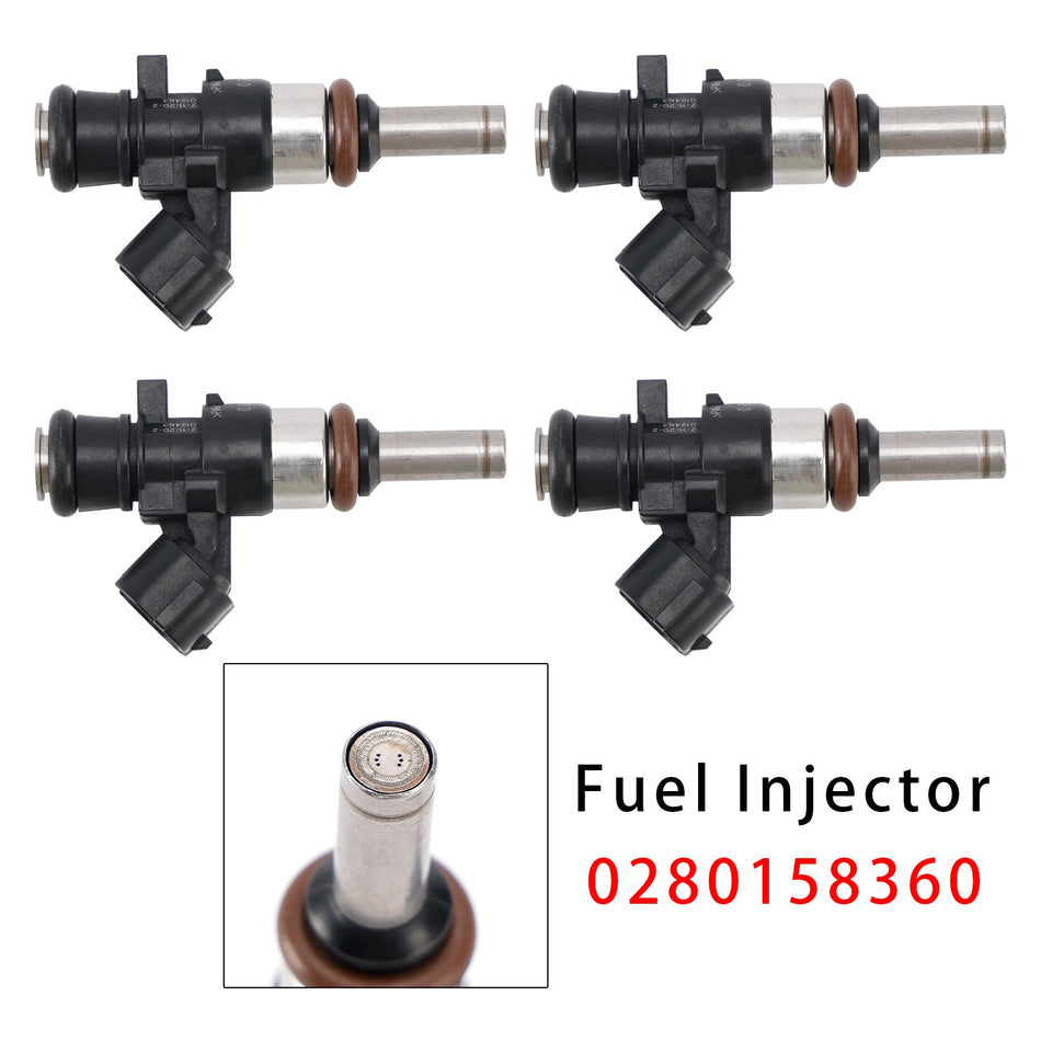 4 Stück Einspritzdüsen für VW Golf GTI R Audi A3 S3 2.0 CJX CHH 0280158360