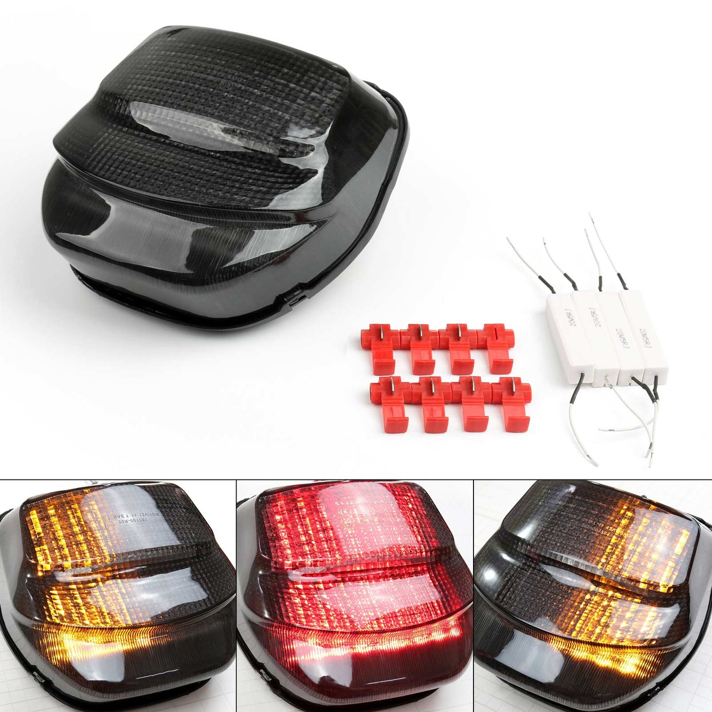 Clear LED Taillight + Turn Signals For Honda CBR1100XX 1999-2006