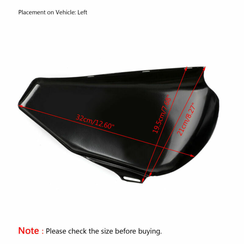 1200 XL Left piece 1 Iron Side Cover Battery 2004-13 Sportster For 883 UK
