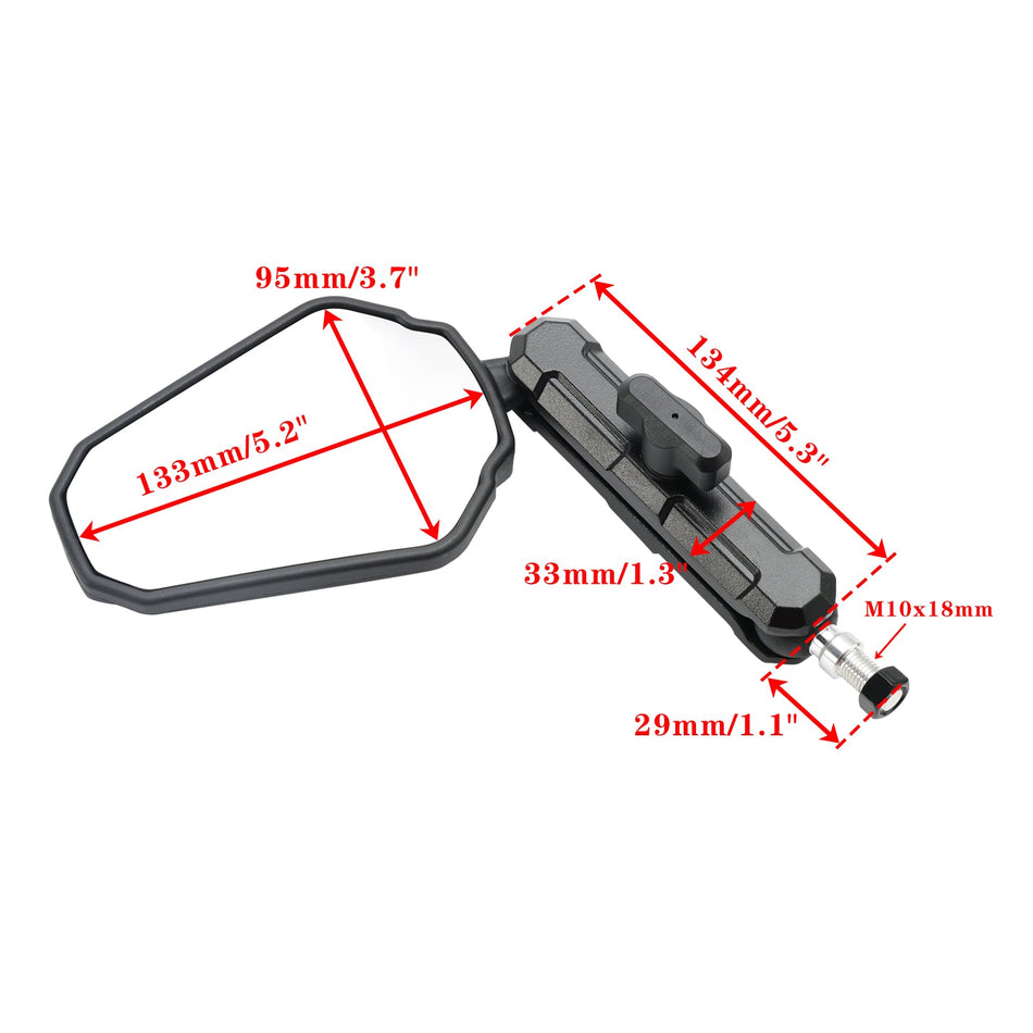 Langarmspiegel Enduro-Spiegel-Kit für Adventure-, Touring- und Dual-Sport-Bikes