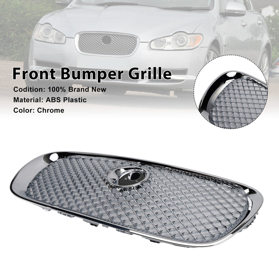 2008–2011 Jaguar XF XF-R Stil Frontstoßstangengrill Kühlergrill Chrom