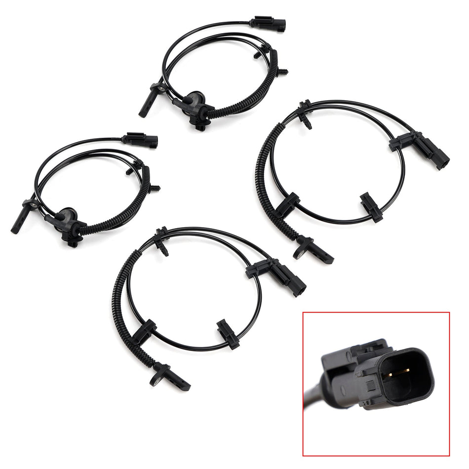 4 Stück ABS-Raddrehzahlsensoren (vorne & hinten) für Chevy Traverse 3.6L 2009-2017