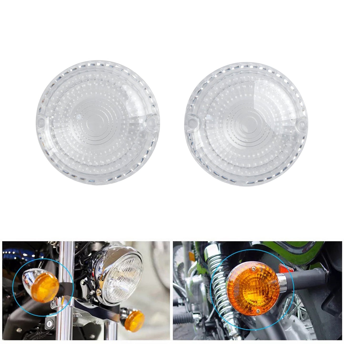 Vorne/Hinten Blinker Objektiv Abdeckung Für Yamaha V-Star1100 XVS650 Road Star