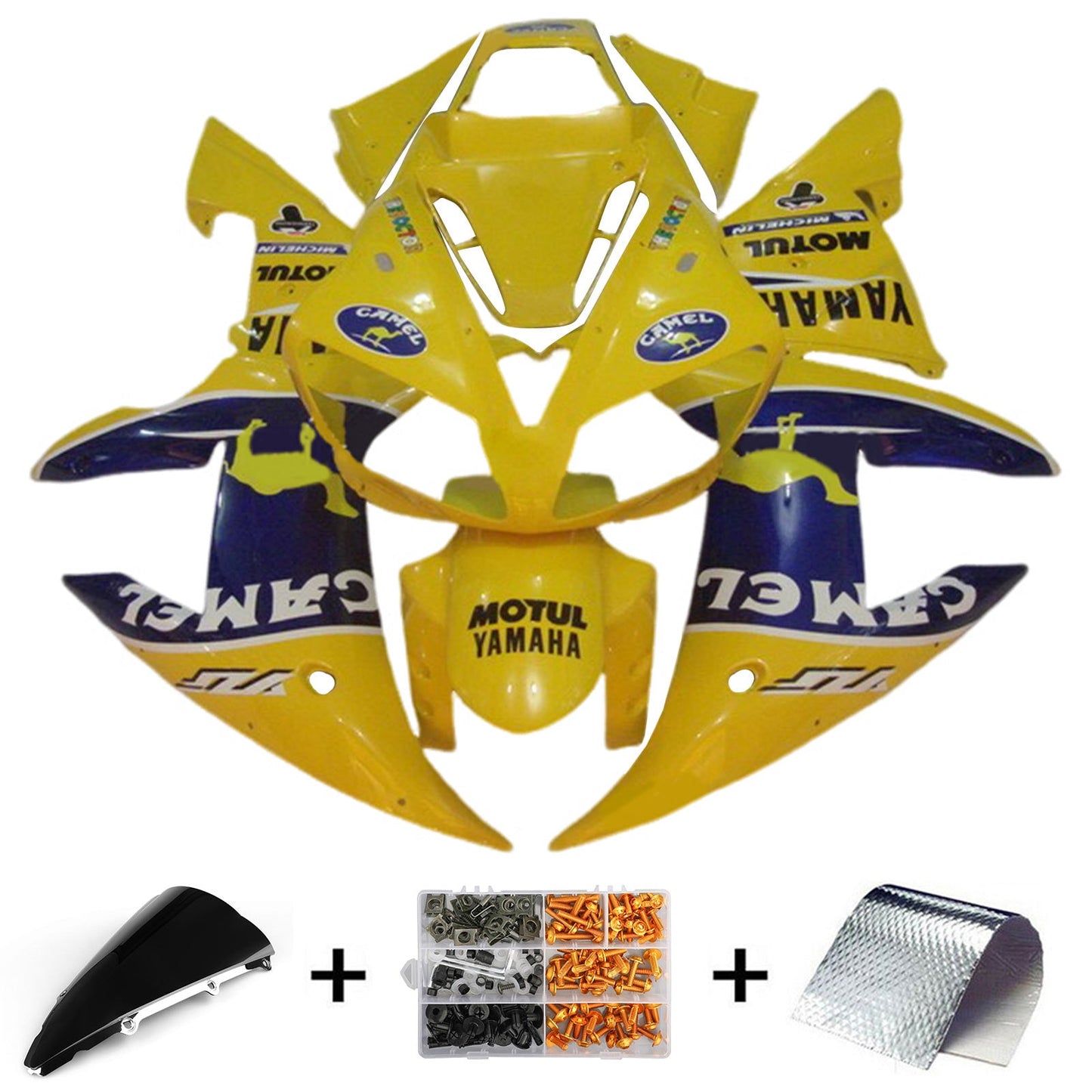 2002-2003 Yamaha YZF 1000 R1 Einspritzverkleidungssatz Karosserie Kunststoff ABS