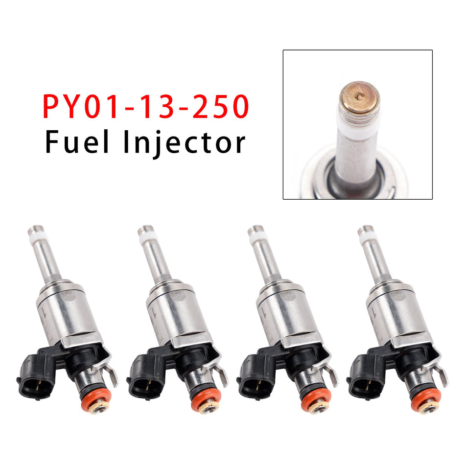 4 Stück Kraftstoffeinspritzdüsen für Mazda 3, 6, CX-5, CX-9 2014-2025 2,5L PY01-13-250