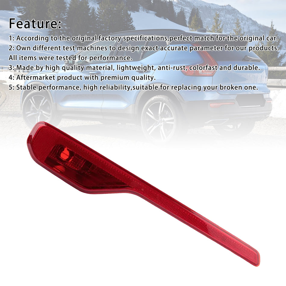 2018-2023 Volvo XC40 Linke Seite Hecksto?stangenreflektorleuchte Ohne Birne 31656865