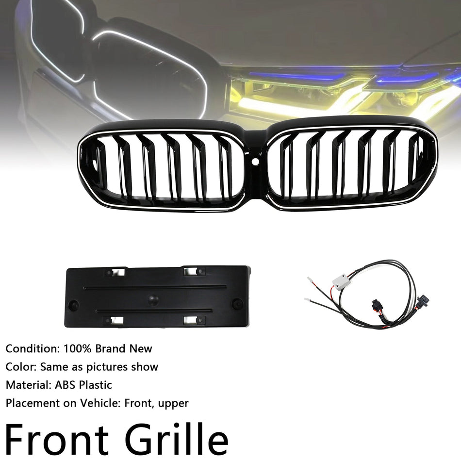 2021-2024 BMW 5er G30 G38 Doppellamellen-Frontnierengrill schwarz glänzend