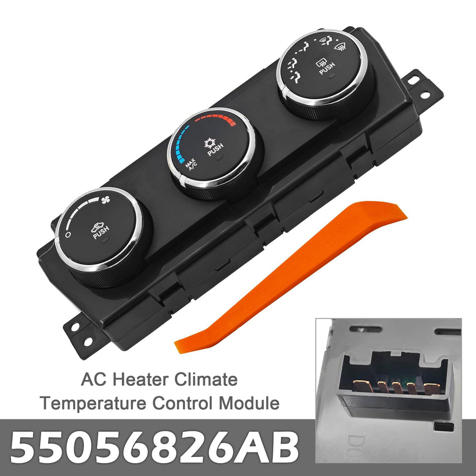 2009-2010 Dodge Ram 1500 Klimaanlagen-Heizungs-Klima-Temperaturregelungsmodul 55056826AB