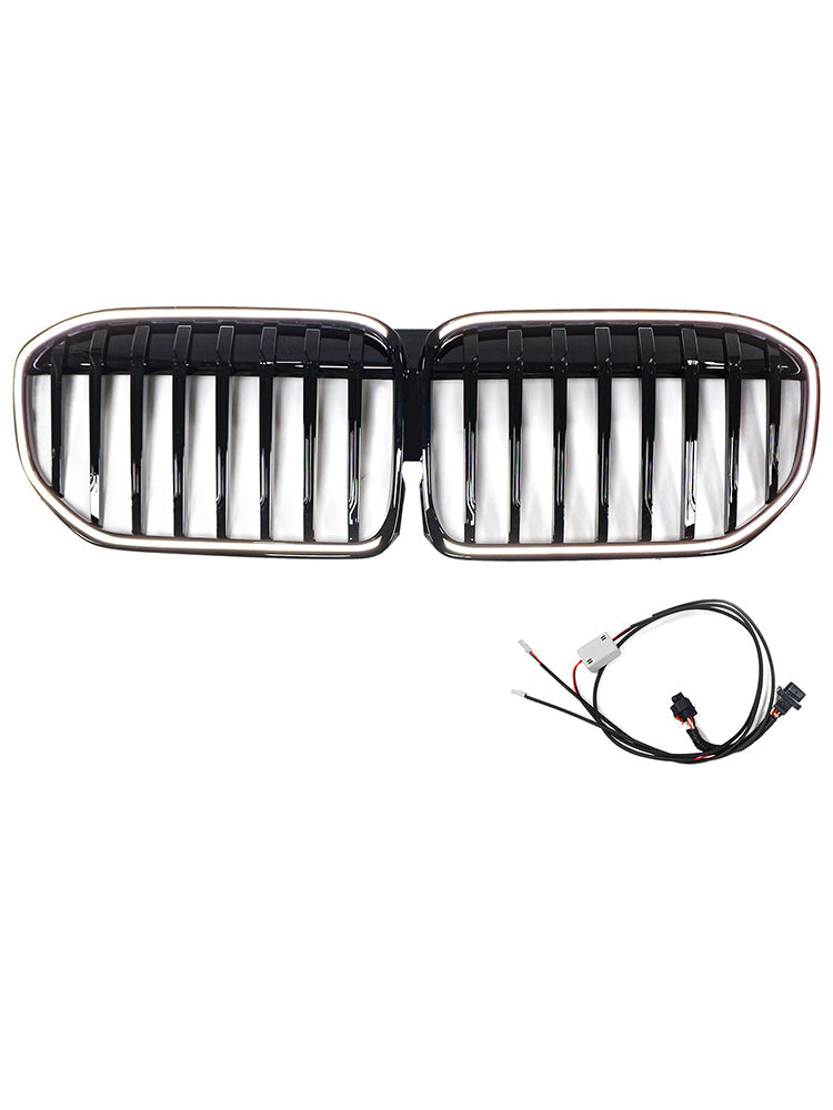 2019-2022 BMW 7er G11 G12 Einzellamelle Hochglanz Schwarz Frontgrill Grille Passform