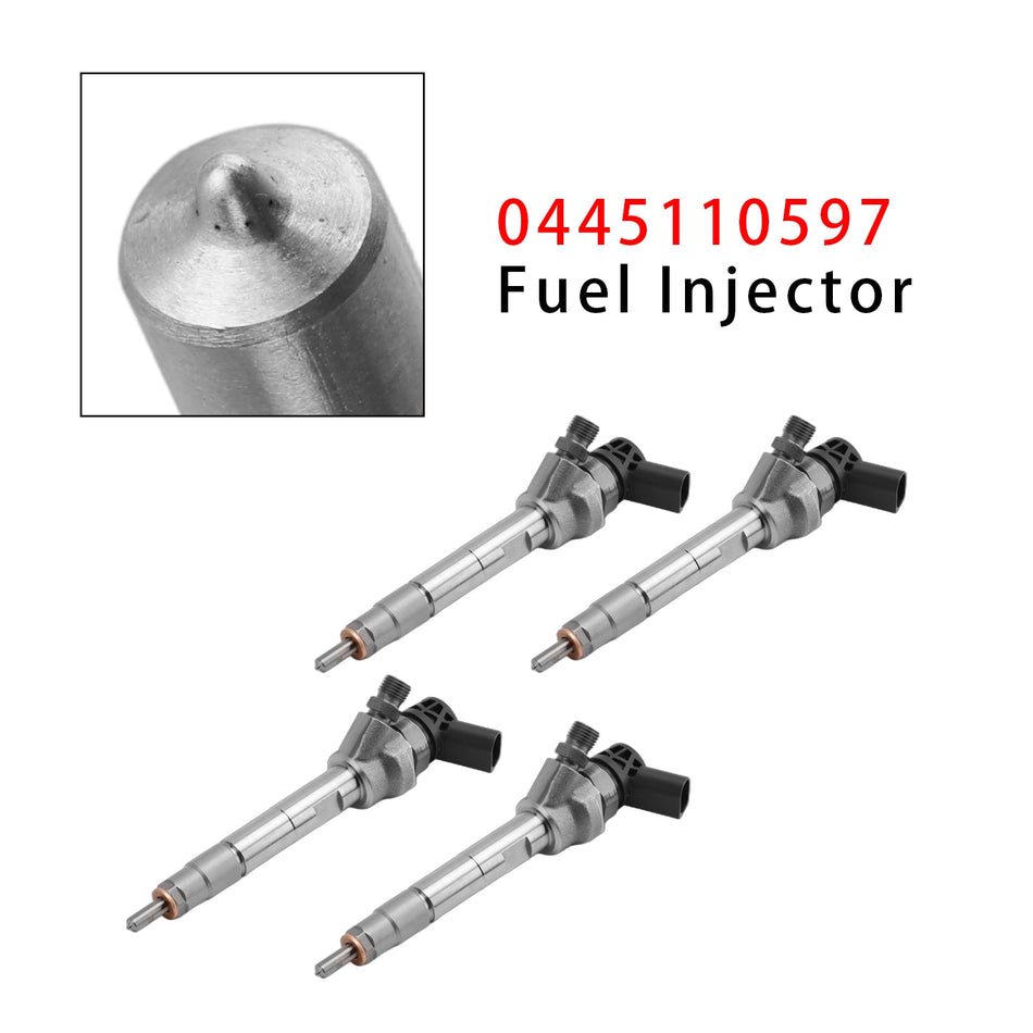 0445110597 Kraftstoffeinspritzdüsen (4 Stück) für BMW F10 F30 F15 328d X5 535d 740Ld N47 N57