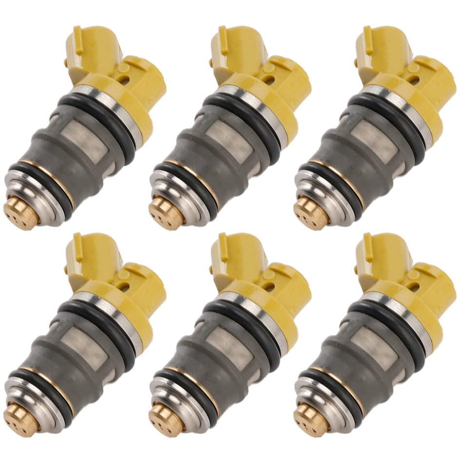 6 STÜCKE Kraftstoffinjektor 1001-87091 Fit Denso 650CC Fit Toyota Supra JZA80 2JZGTE 2JZ