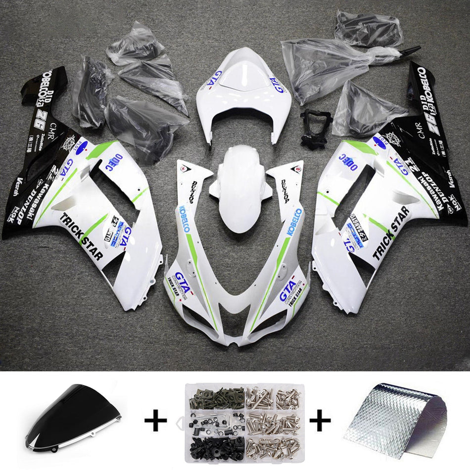 Verkleidungssatz aus ABS-Kunststoff, passend für Kawasaki ZX6R 636 (2007-2008)
