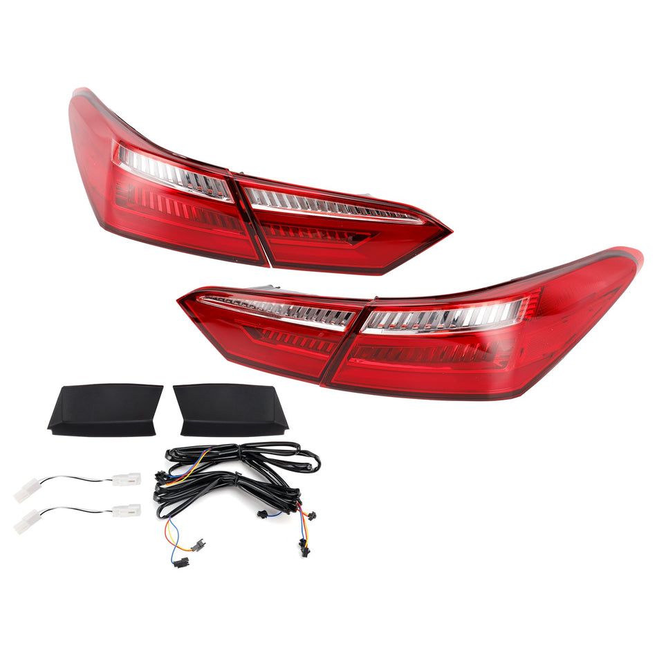 2016–2021 Toyota Camry Limousine, 4-türig, linke + rechte rote LED-Rückleuchten