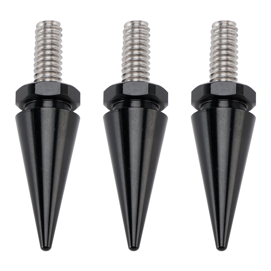 3x schwarze 1/2""-20 Windschutzscheibenverkleidungs-Befestigungsbolzen für Touring-Modelle 1996-2013