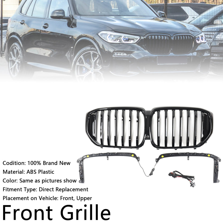 2019–2022 BMW X5 G05 M-Performance Nierengrill schwarz glänzend 51137454887