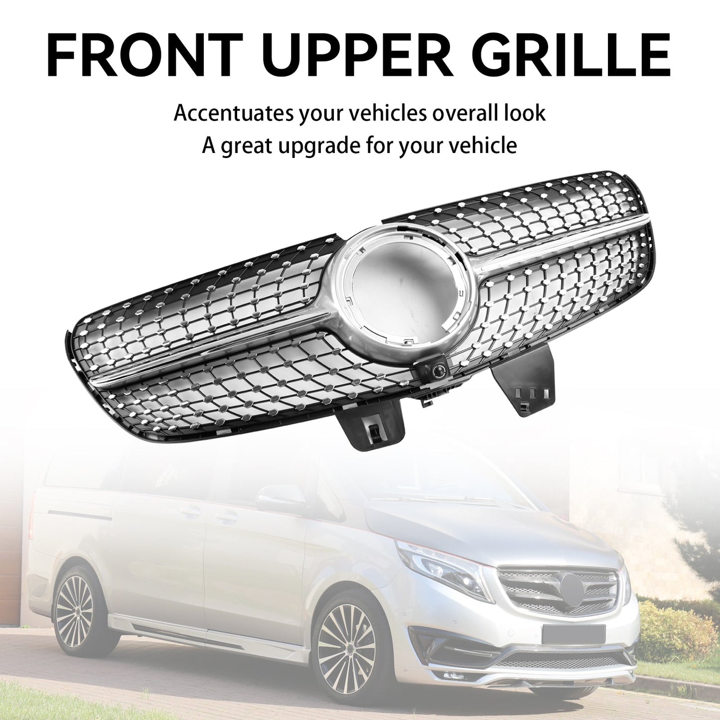 2020–2023 Mercedes Benz V-Klasse W447 Diamant-Frontgrill oben