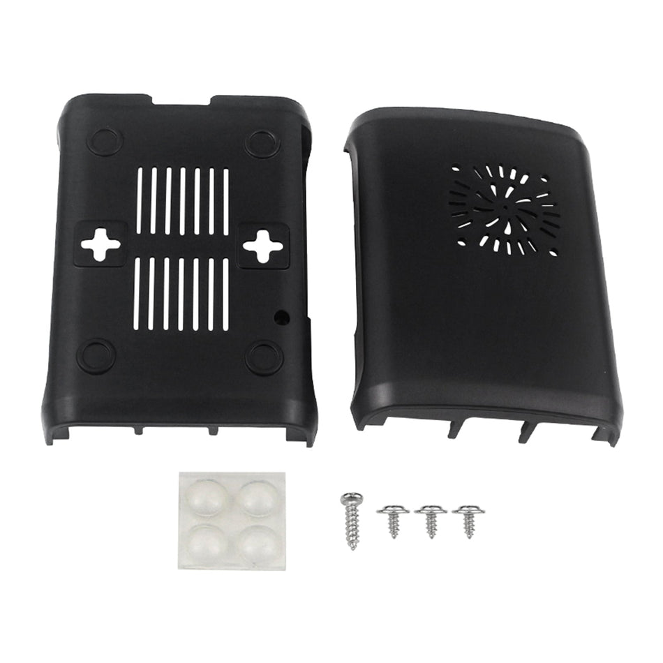 ABS-Schale für Raspberry Pi5/5B, Spritzguss-Schutzschale mit aktivem Kühler