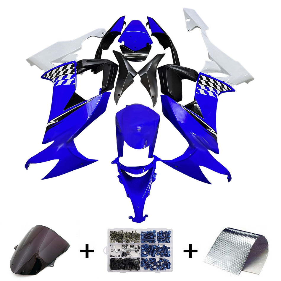 Injection Verkleidung Kit Karosserie Kunststoff ABS fit Für Kawasaki ZX10R 2008-2010
