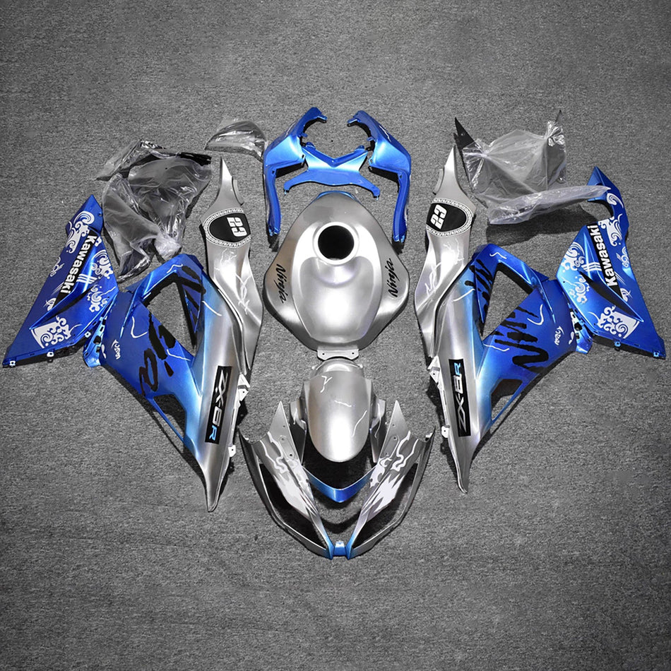 Verkleidungssatz aus ABS-Kunststoff, passend für Kawasaki ZX6R 636 (2013–2018)