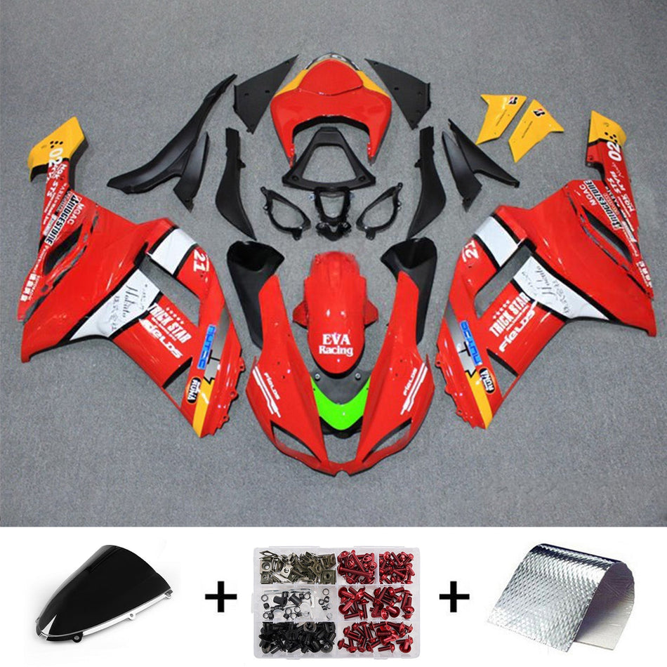 Verkleidungssatz aus ABS-Kunststoff, passend für Kawasaki ZX6R 636 (2007-2008)