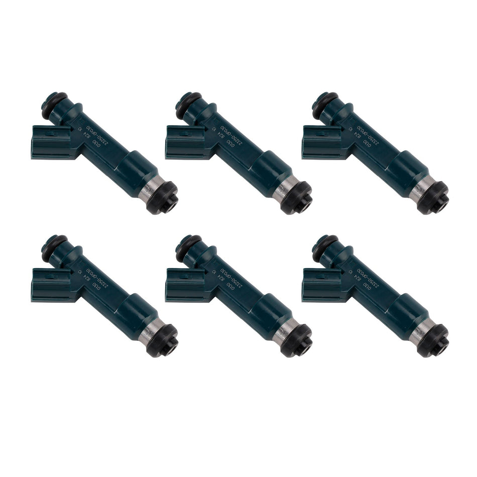 6 Stück Kraftstoffeinspritzdüsen für Toyota 4Runner 2003-09 Tacoma 2005-2015 23250-0P030