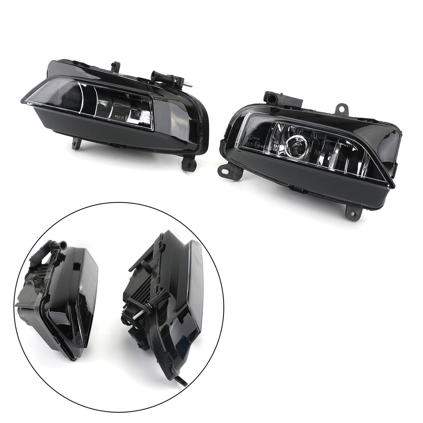 Pair Front Bumper Halogen Fog Light Lamp For AUDI S4 A4 S-Line B8.5 2013-2015