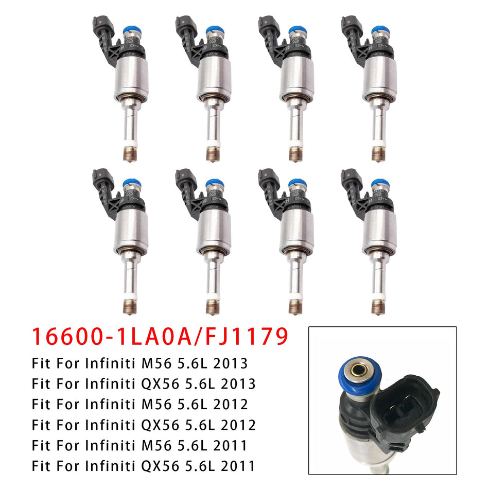 8 Stück Einspritzdüsen für Infiniti M56 QX56 Q70 5.6L 16600-1LA0A FJ1179
