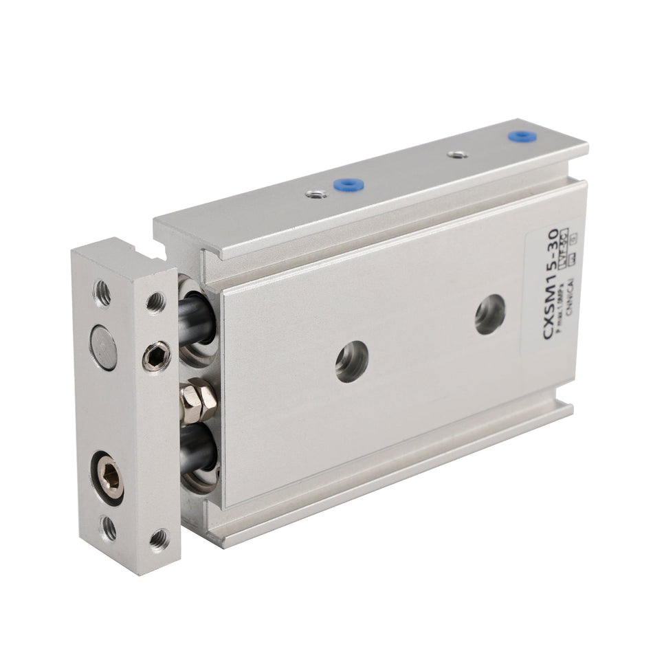 SMC CXSM15-30 Luftzylinder Pneumatischer Doppelstangenzylinder Doppeltwirkend