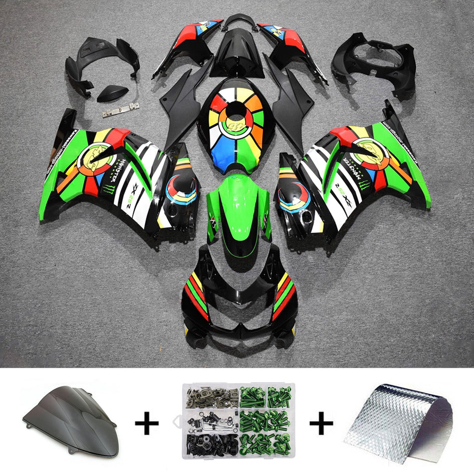 Verkleidungssatz aus ABS-Kunststoff, passend für Kawasaki EX250 Ninja250R 2008-2012