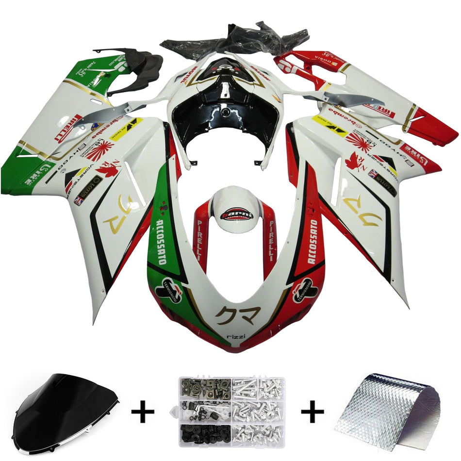 2007-2011 Ducati 1098 1198 848 Verkleidungssatz Karosserie ABS