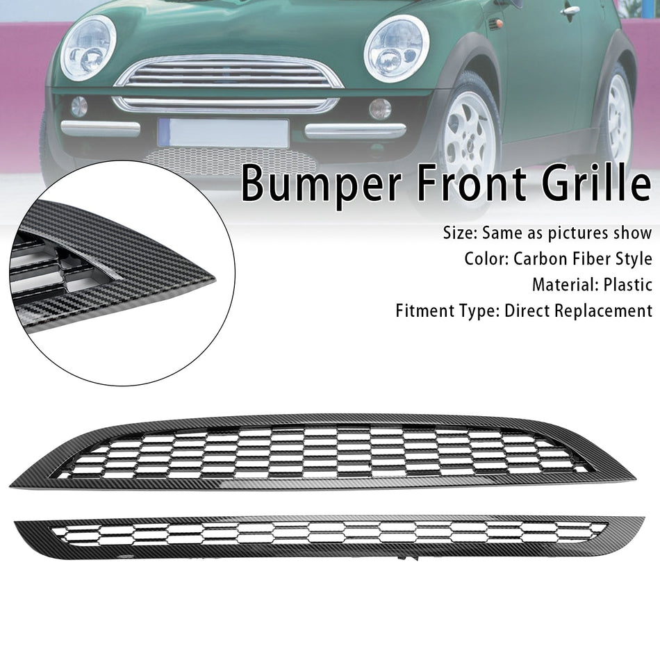 2002-2006 Mini Cooper R50 R52 R53 2 STK Wabengitter Kühlergrill