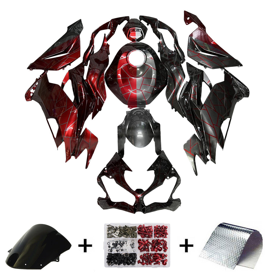 Injection Verkleidung Kit Karosserie Kunststoff ABS fit Für Kawasaki ZX6R 2019-2023