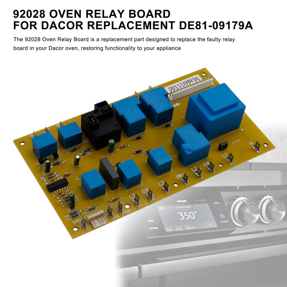92029 62439 Neue Ofenrelaisplatine für Dacor Ersatzteil DE81-08448A