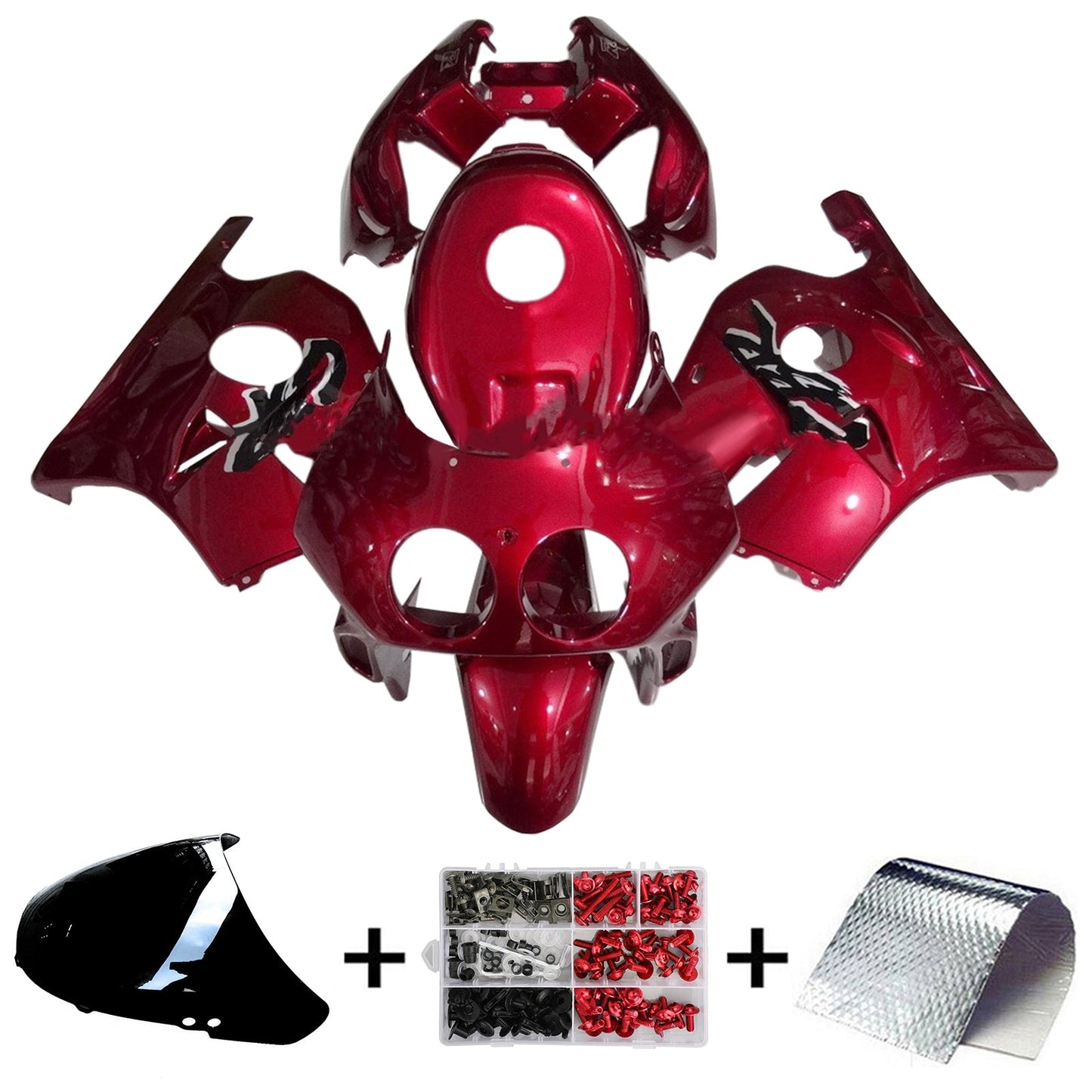 1990-1998 Honda CBR250RR MC22 Einspritzverkleidungssatz Karosserie Kunststoff ABS