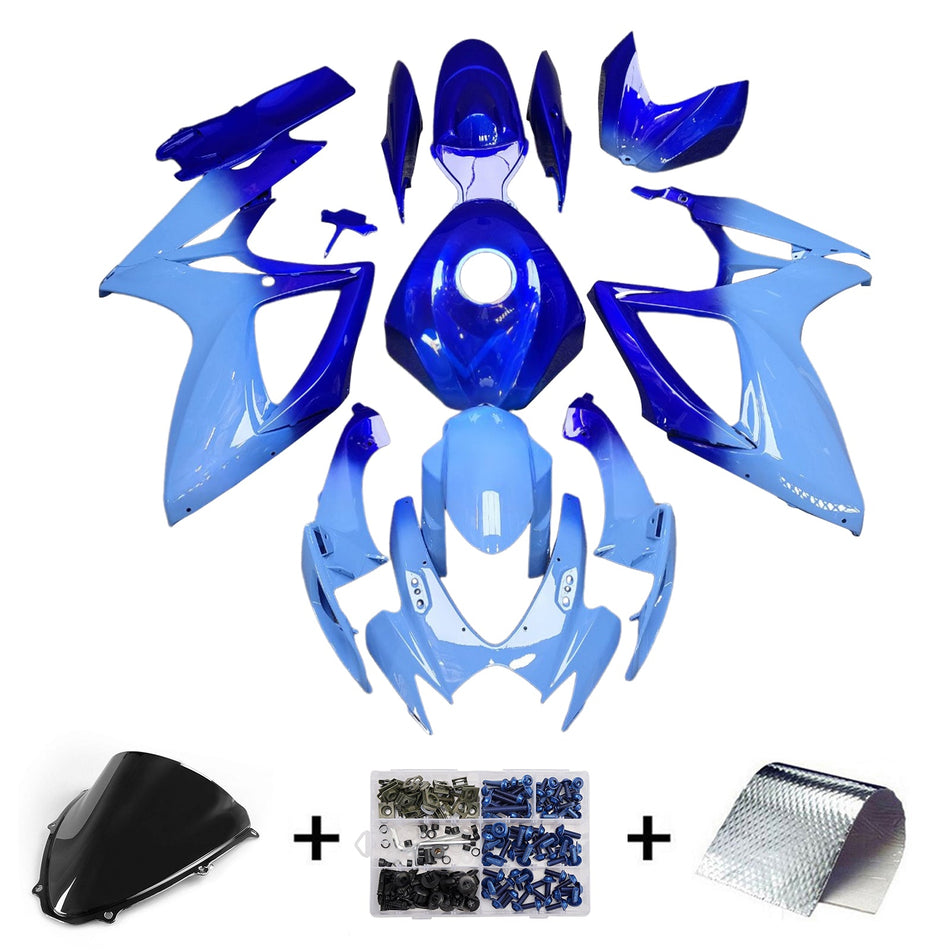 Injection Verkleidung Kit Karosserie Kunststoff ABS Für Suzuki GSXR 600/750 2006-2007 K6