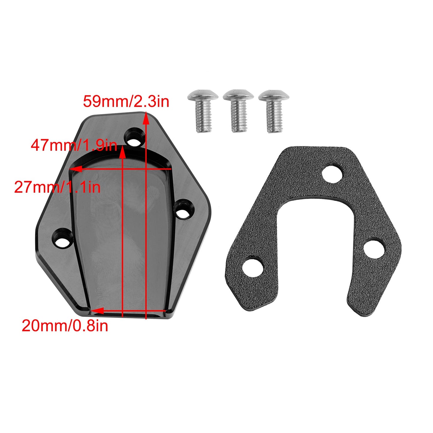 Ständer Vergrößern Platte Pad fit für HONDA GROM 125 MSX125 13-24 MONKEY 125 18-24