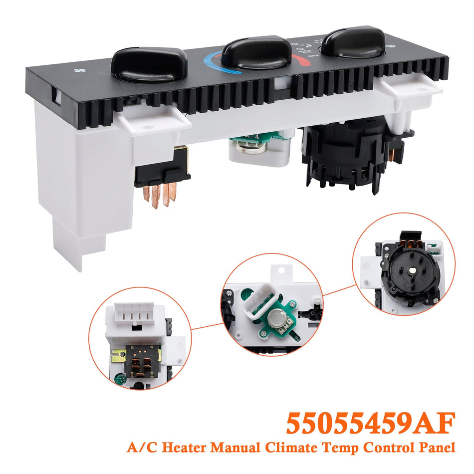 1998–2003 Dodge Ram Van A/C Heizung Manuelle Klima Temperatur Bedienfeld 55055459AF