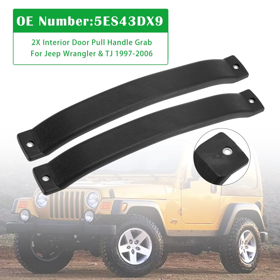 1997–2006 Jeep Wrangler &amp; TJ 2x Türgriff innen 5ES43DX9