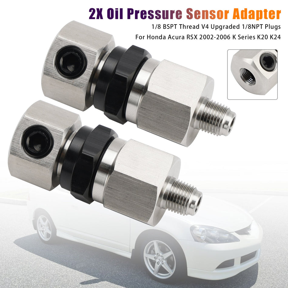 2002–2006 Honda Acura RSX K-Serie K20 K24 2x Öldrucksensoradapter