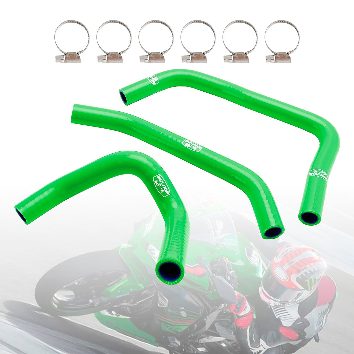 Silikon-Kühlmittelschlauch-Kit für Kawasaki ZX4R ZX-4RR 2023-2024