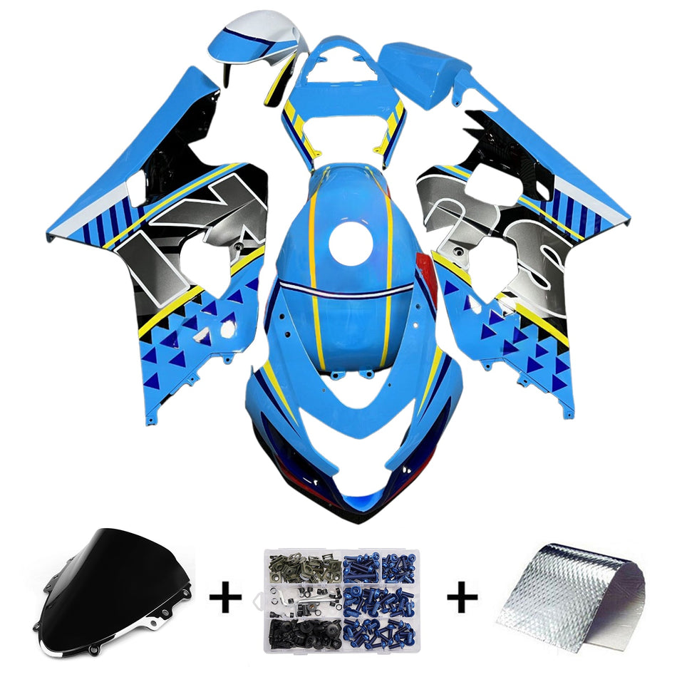 Injection Verkleidung Kit Karosserie Kunststoff ABS Für Suzuki GSXR 600/750 2004-2005 K4