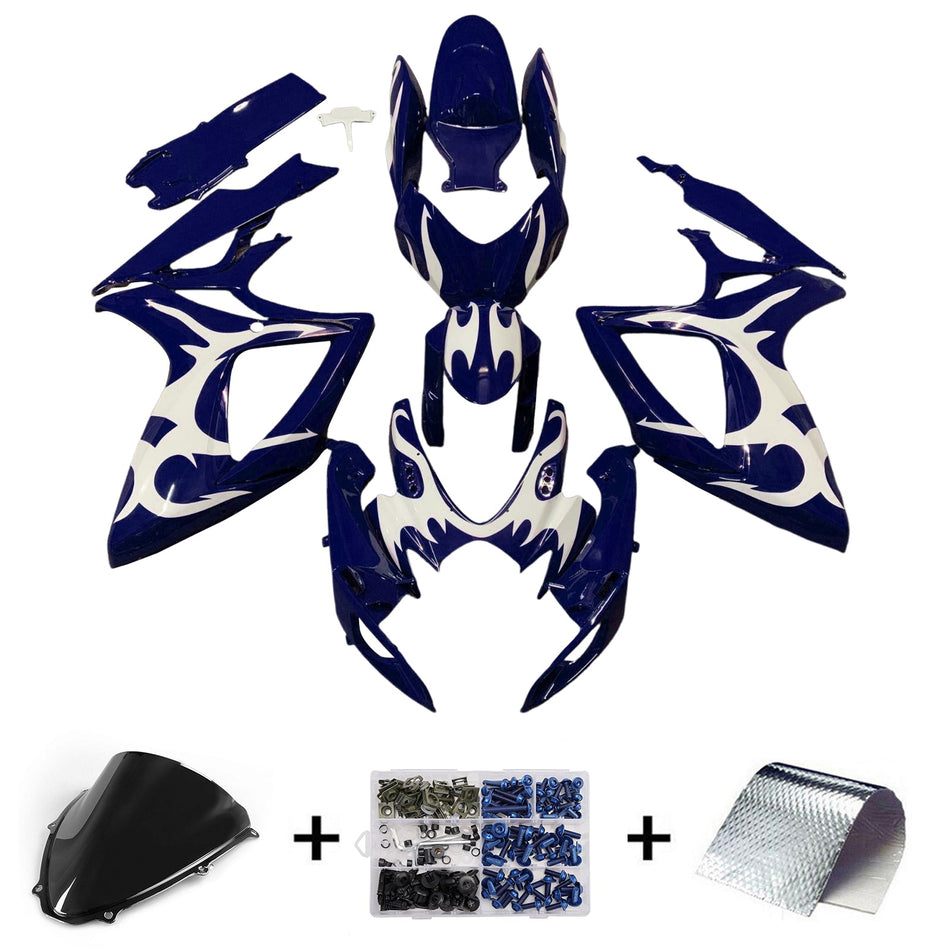 Injection Verkleidung Kit Karosserie Kunststoff ABS Für Suzuki GSXR 600/750 2006-2007 K6