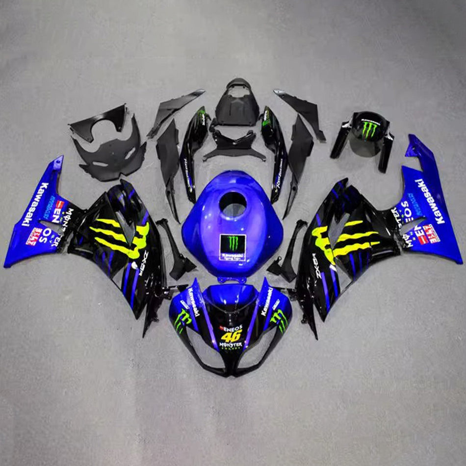 Verkleidungssatz aus ABS-Kunststoff, passend für Kawasaki ZX6R 636 2009-2012